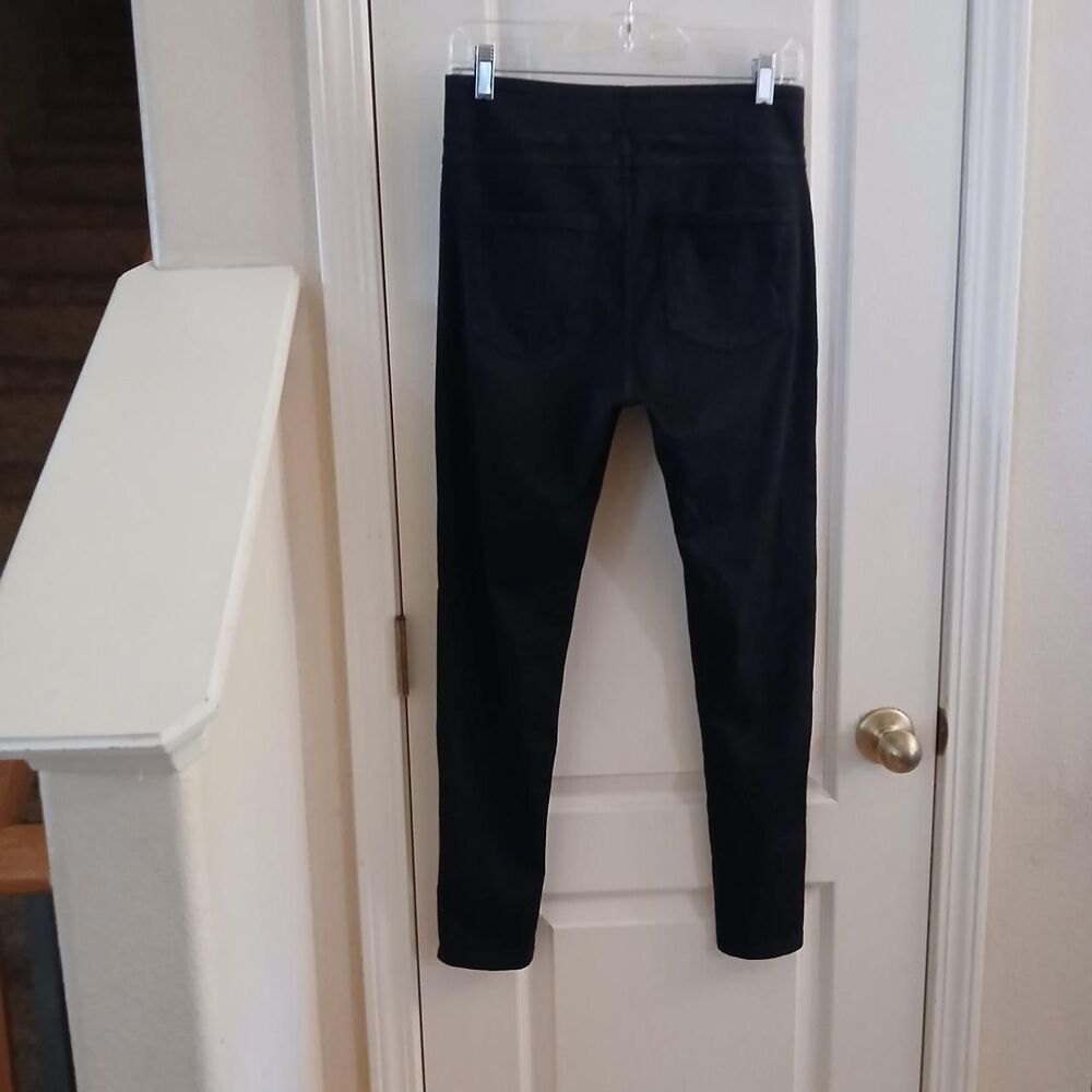 NWT Halara Black Flex Denim Casual Leggings Viral Jeggings L Classic Basic - Picture 3 of 8